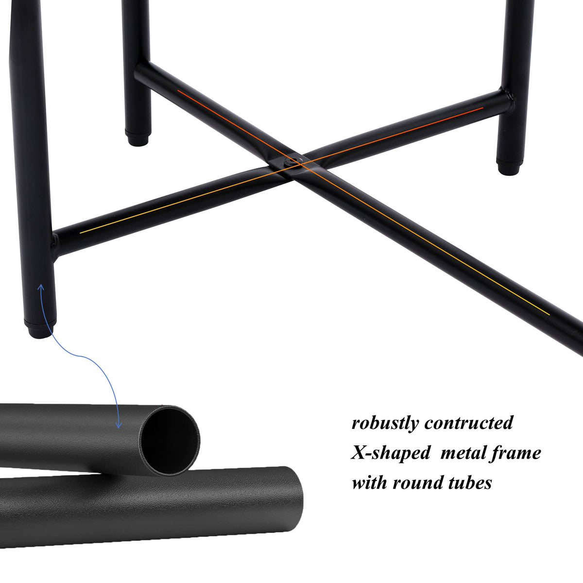 Round Coffee Table with Storage Tray