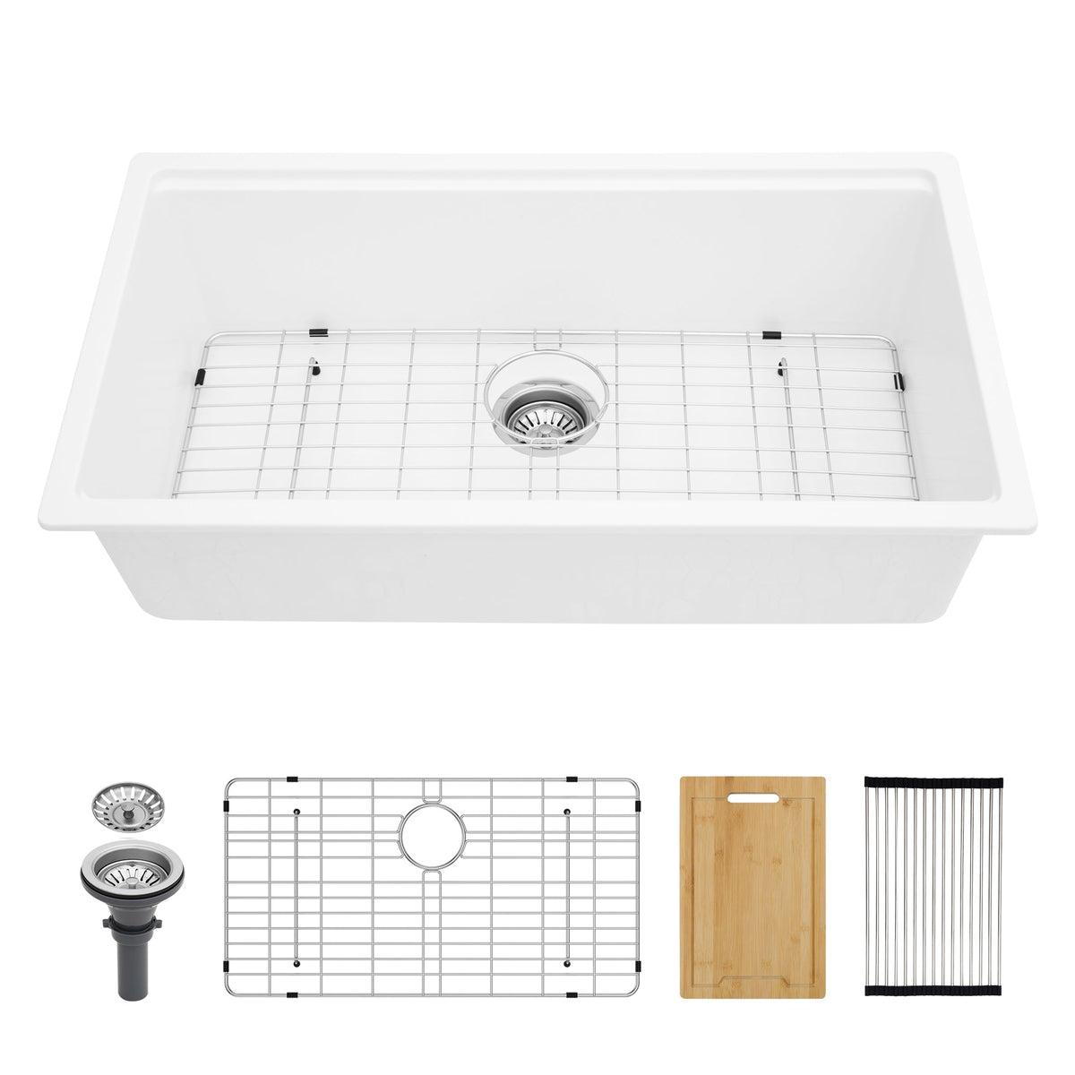 Quartz Kitchen Sink - 33" x 19" x 9.65"