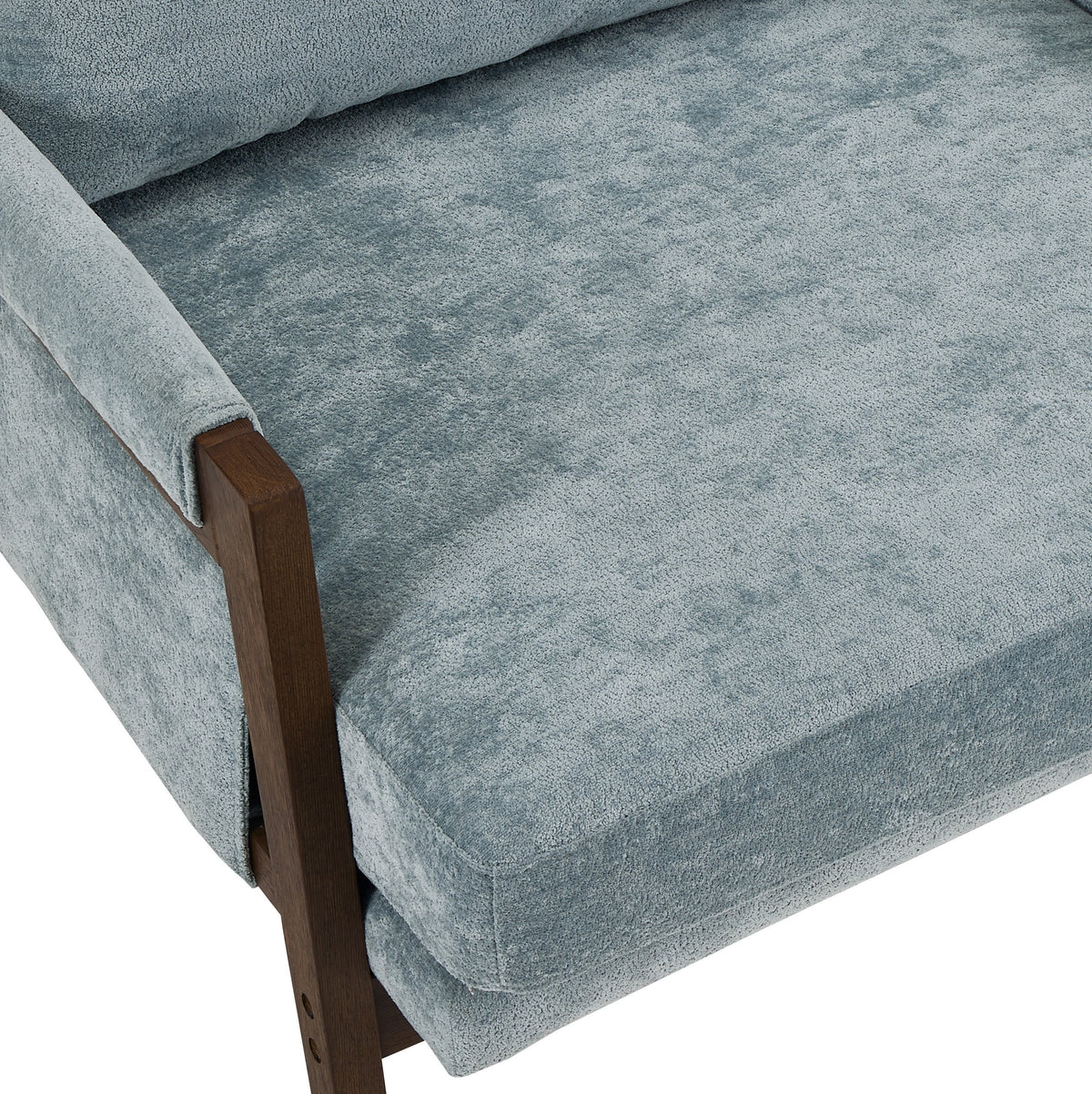 Kelly Mid-Century Modern Velvet Accent Armchair