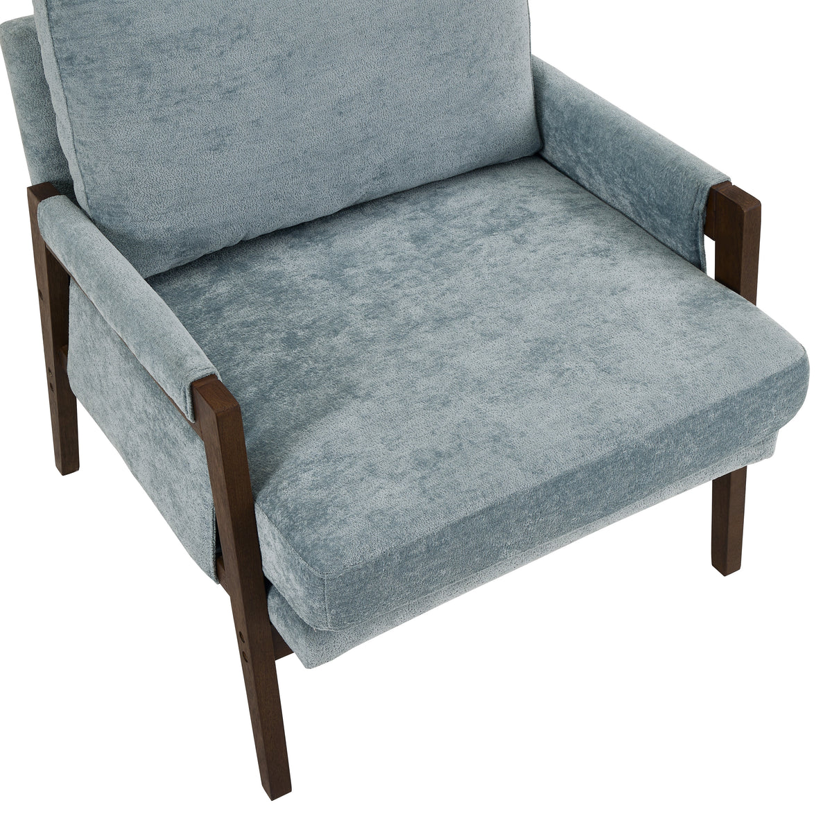Kelly Mid-Century Modern Velvet Accent Armchair