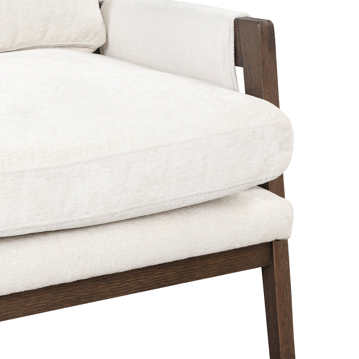 Kelly Mid-Century Modern Velvet Accent Armchair