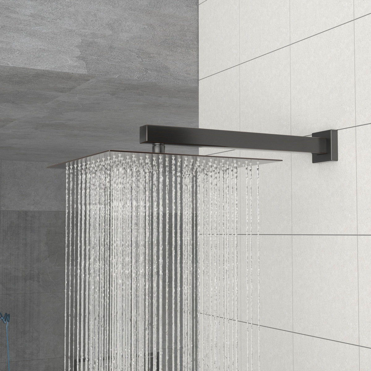 Rain Fixed Shower Head (10 Inch Square, Oil Rubbed Bronze)