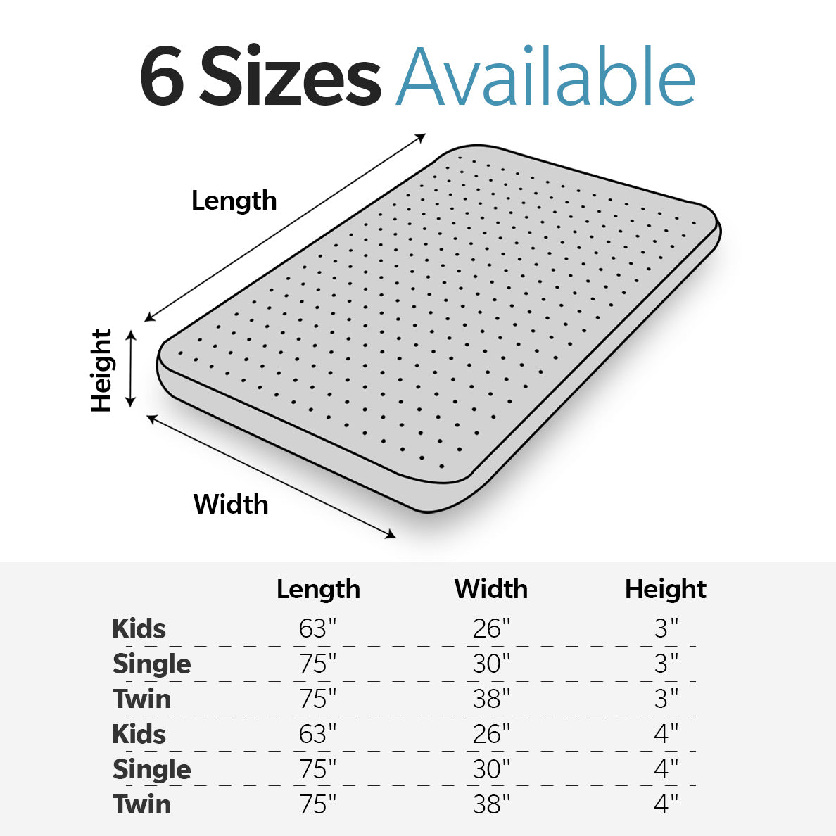Memory Foam Camping Mattress