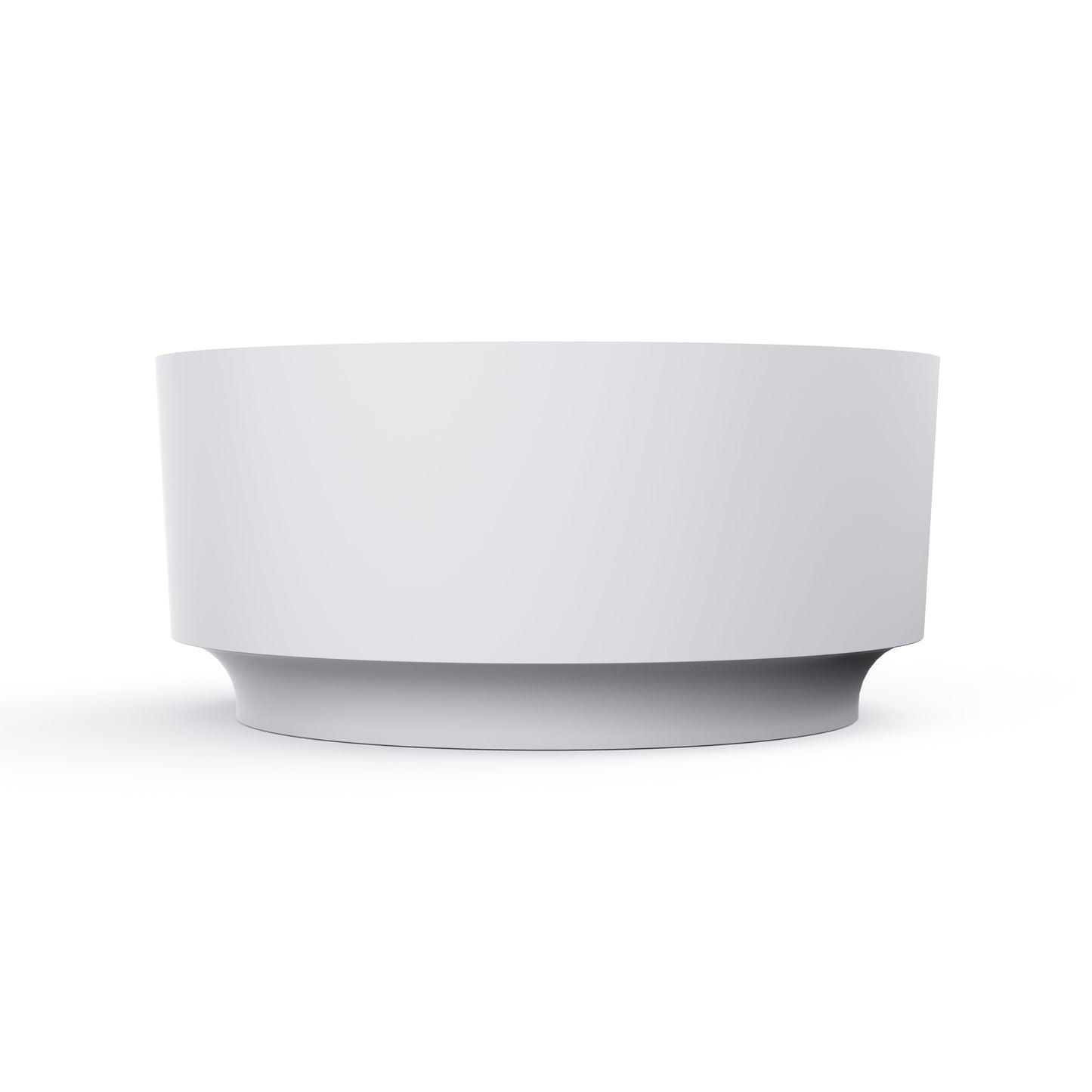 49 Inch Round Freestanding Solid Surface Soaking Bathtub