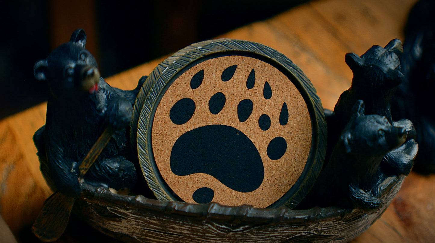 Coaster Set-Bears in Boat