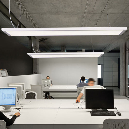 Kimberly Modern Panel Pendant - Sleek White LED Light