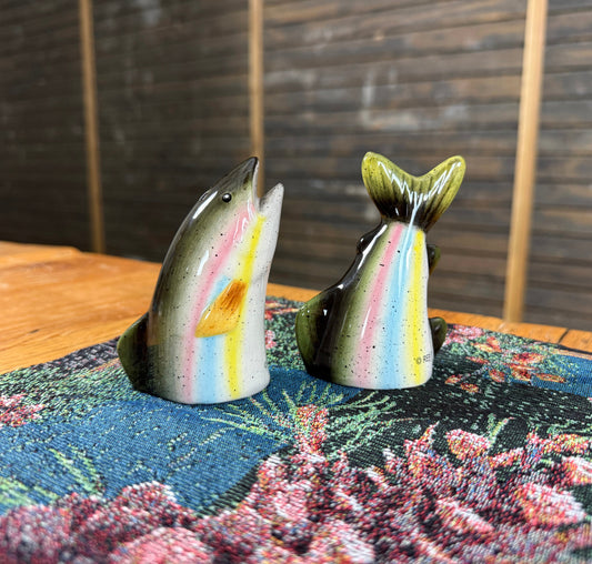 Salt and Pepper Shakers-Trout