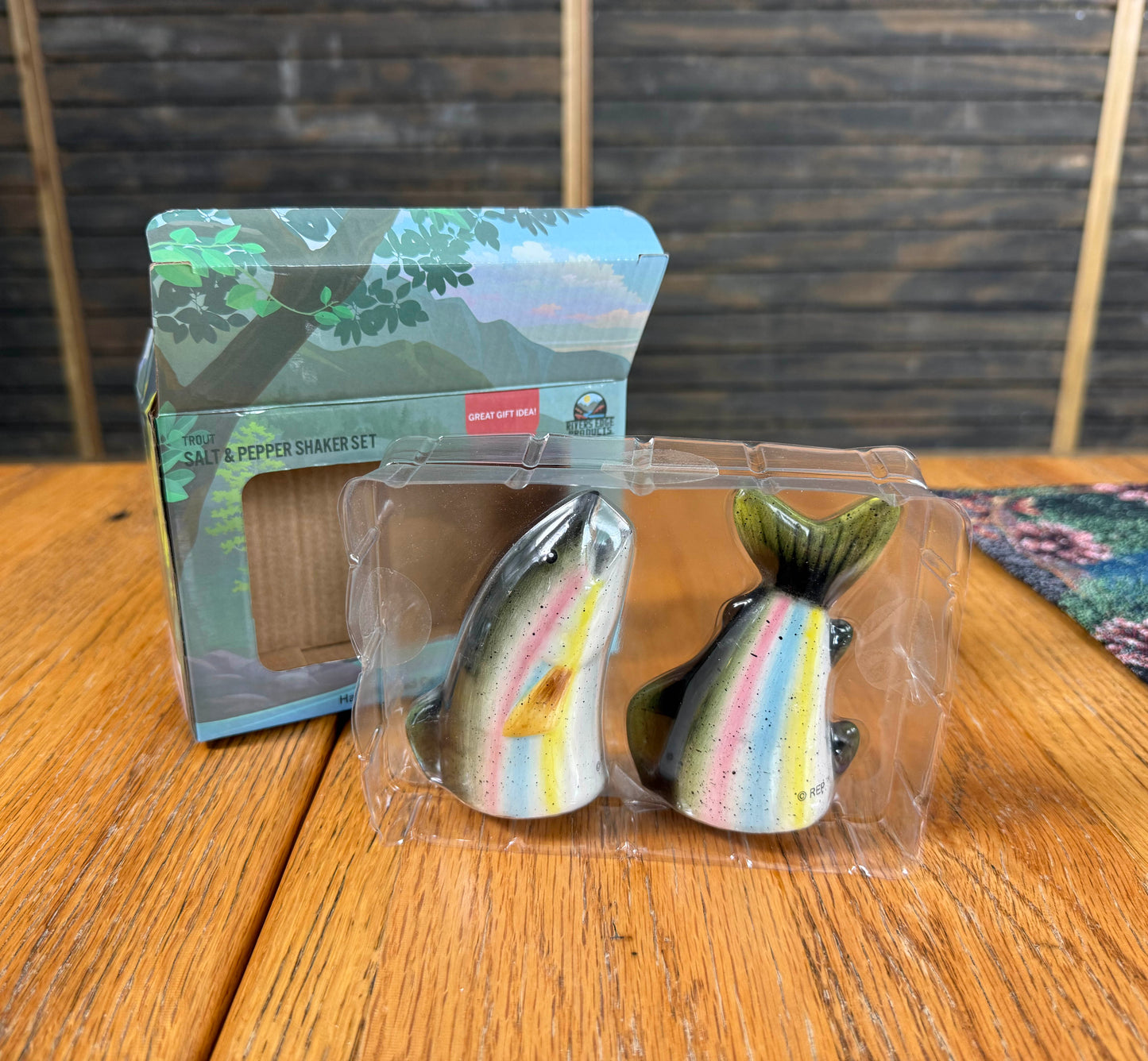 Salt and Pepper Shakers-Trout