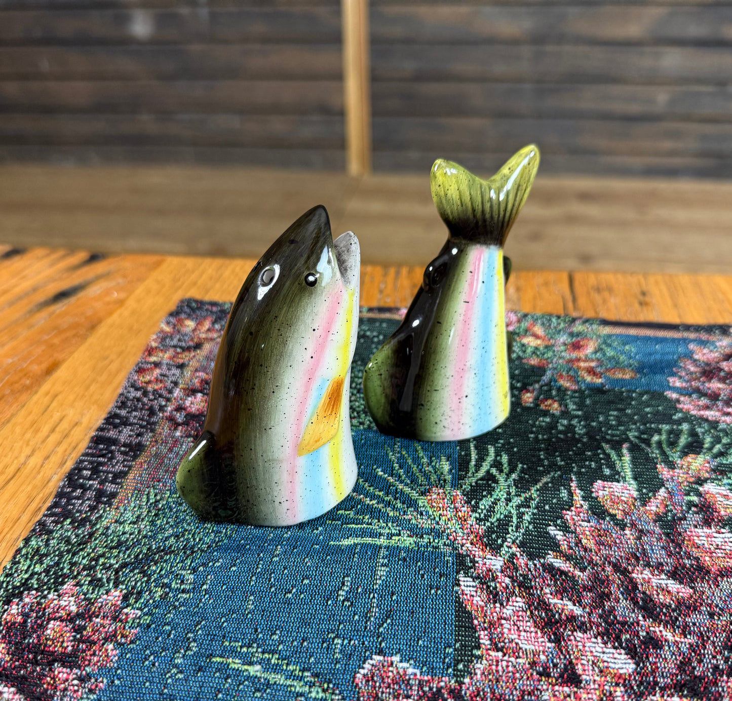 Salt and Pepper Shakers-Trout