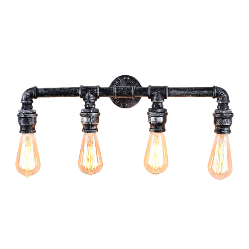 Eden Your Space with Industrial Charm: The 4-Bulb Industrial Wall Sconce