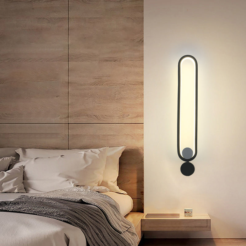 Ethan's Modern Wall Sconce - Adjustable Black LED Light