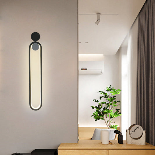 Ethan's Modern Wall Sconce - Adjustable Black LED Light