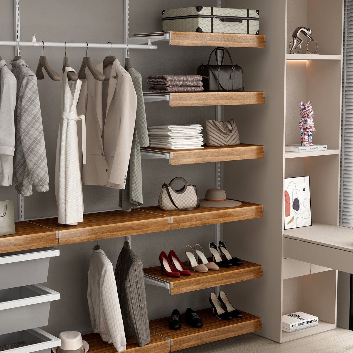 5 Pcs Wire Shelf Covers for Removable Closet & Pantry Shelving