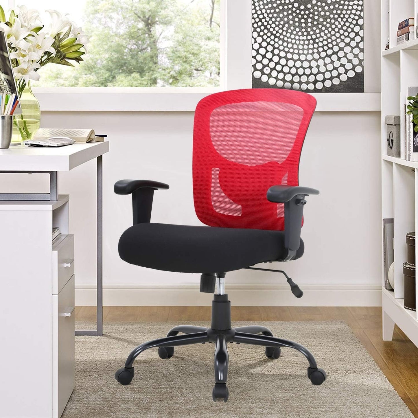 Big and Tall Office Chair With Lumbar Support For Desk