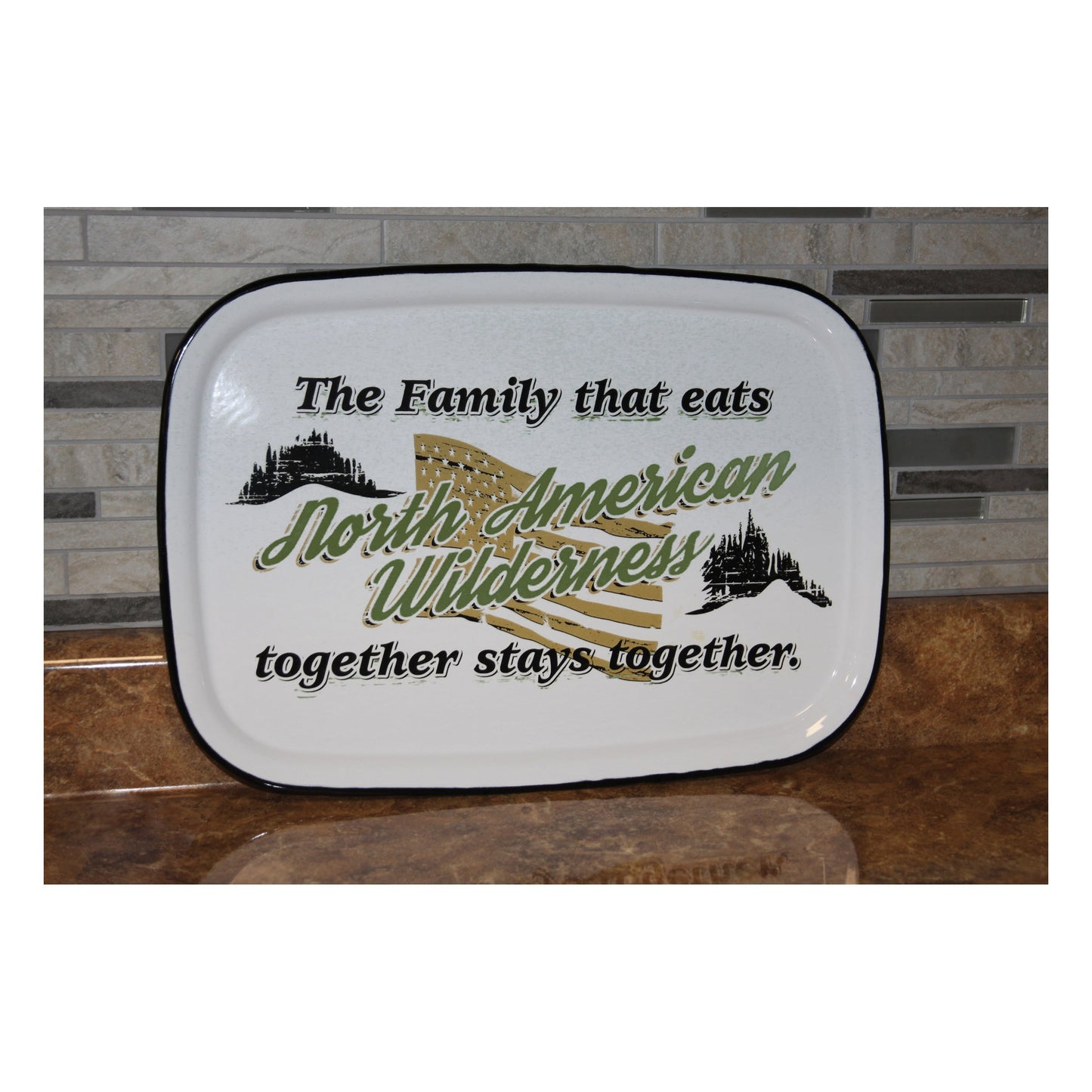 Serving Tray-Porcelain Enamel