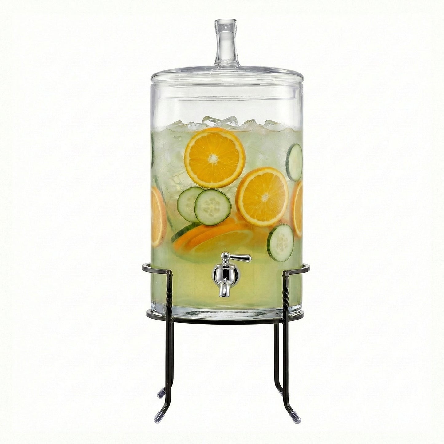 Dispenser with Metal Stand 2.5 Gal