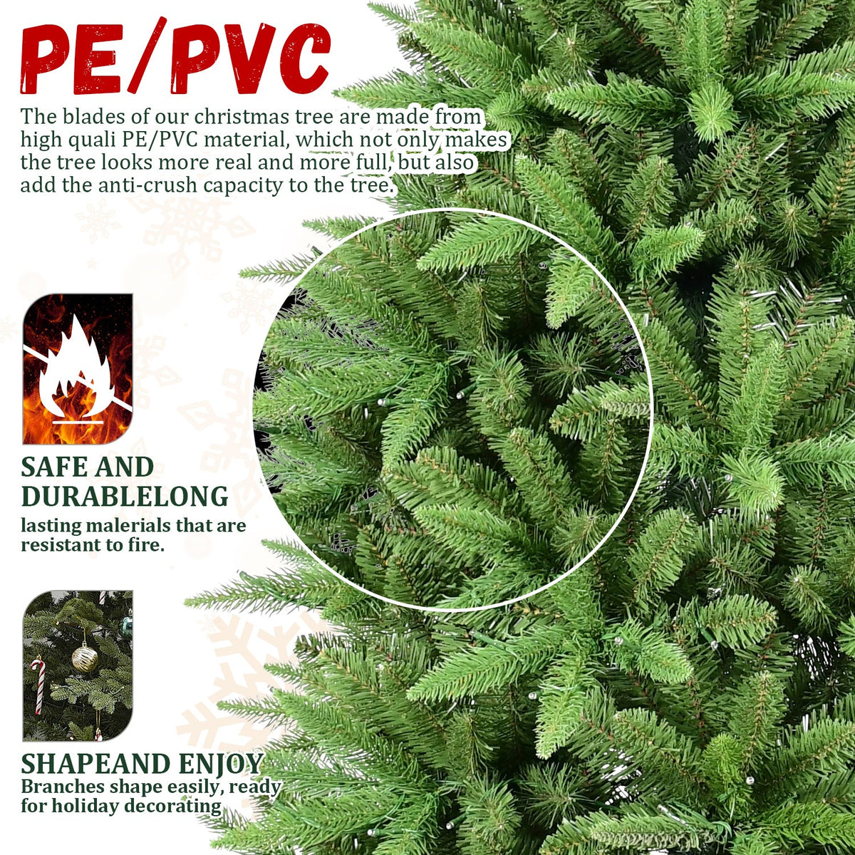 6FT Slim Christmas Tree – 850 Tips