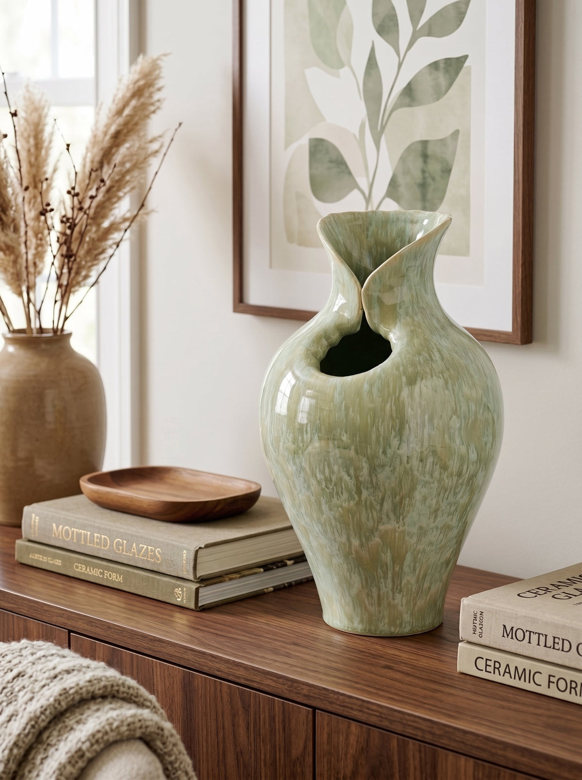18.5-Inch Marble-Look Stool