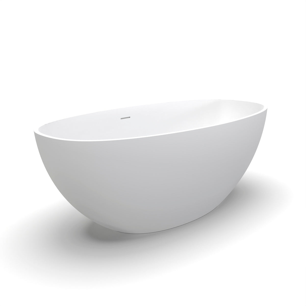 61 Inch Solid Surface Freestanding Bathroom Bathtub