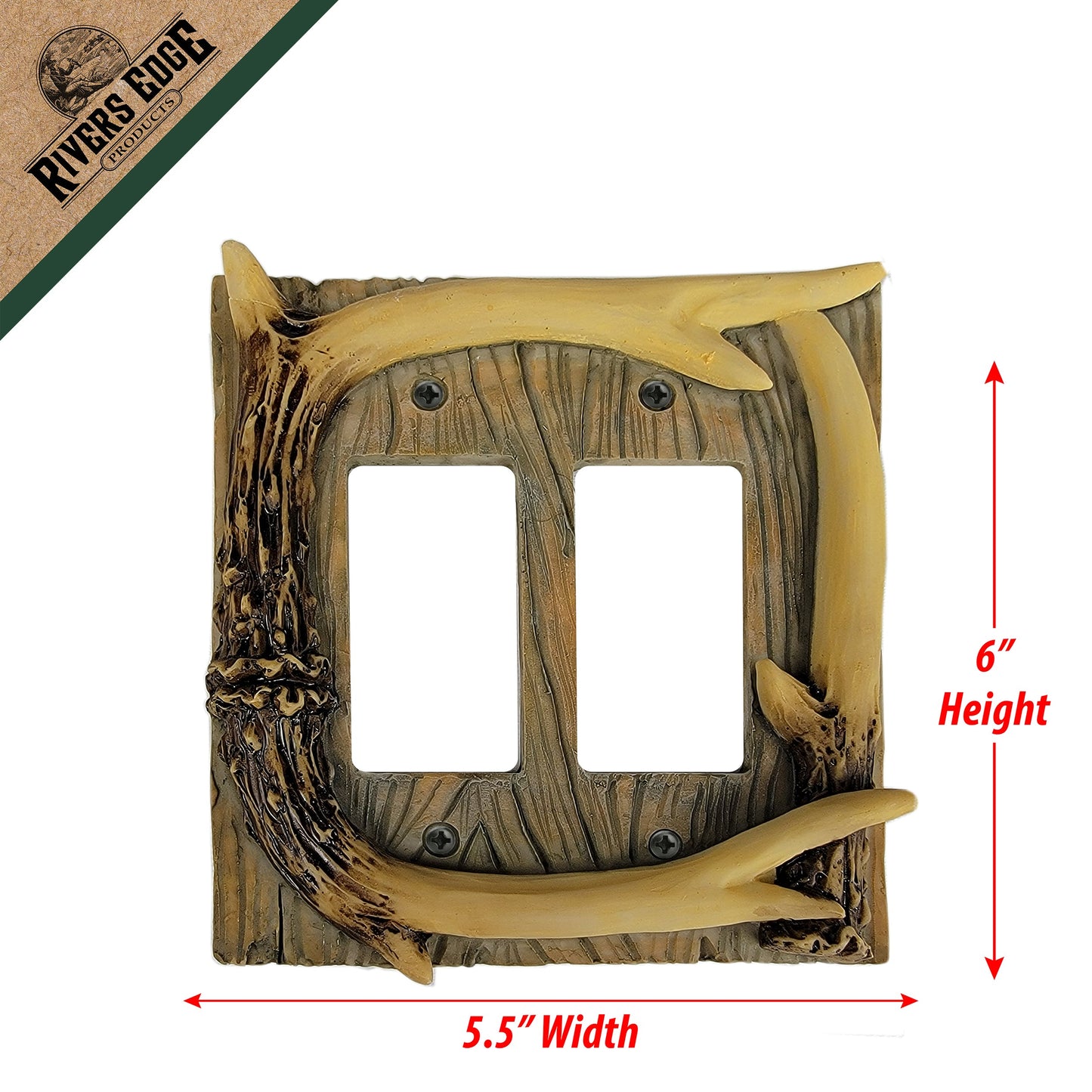Electrical Cover Plate Double-Antler