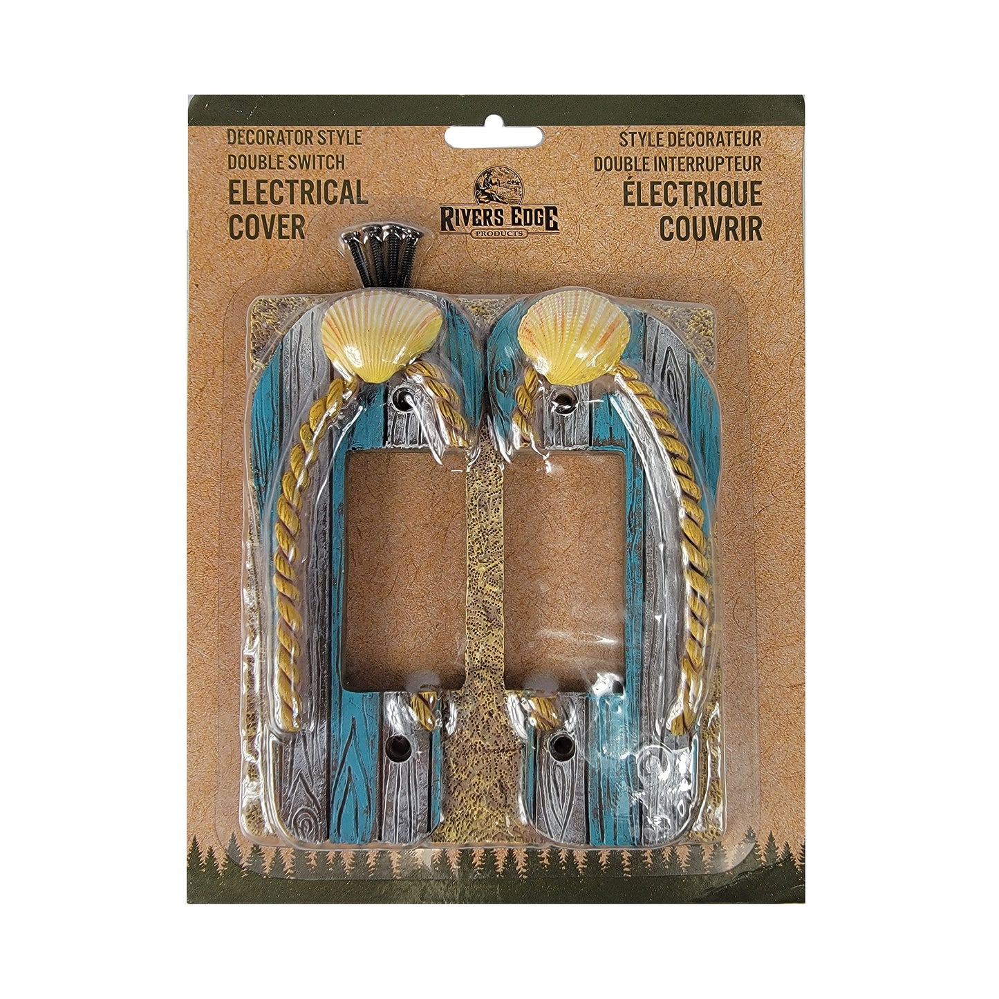 Electrical Cover Plate Double-Beach