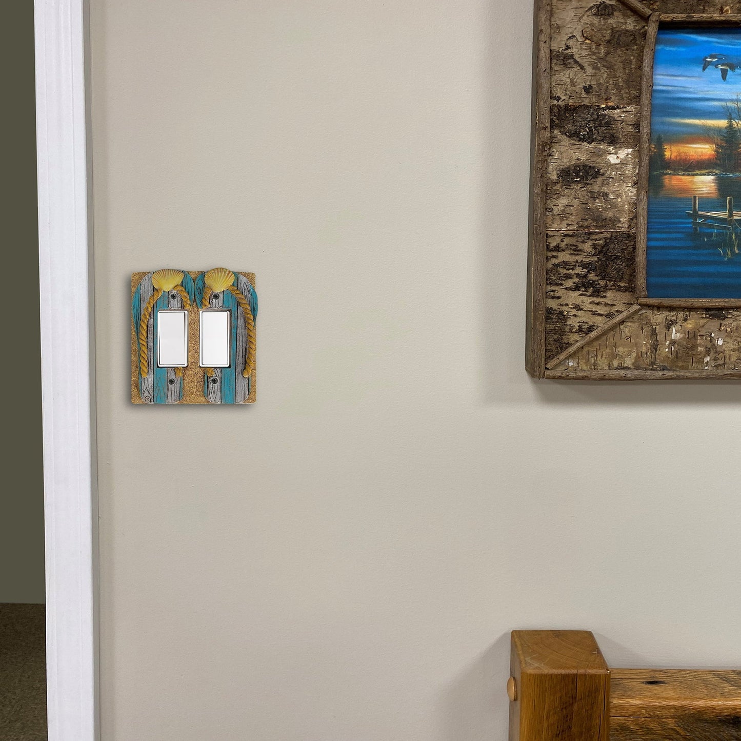 Electrical Cover Plate Double-Beach