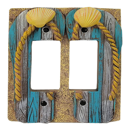 Electrical Cover Plate Double-Beach