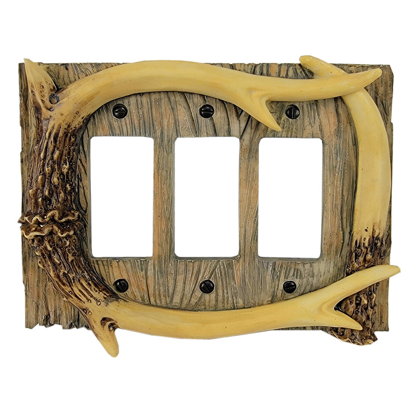Electrical Cover Plate Triple-Antler