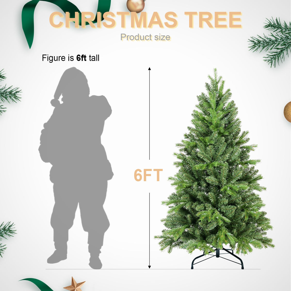 7.5FT Christmas Tree with PE+PVC Tips