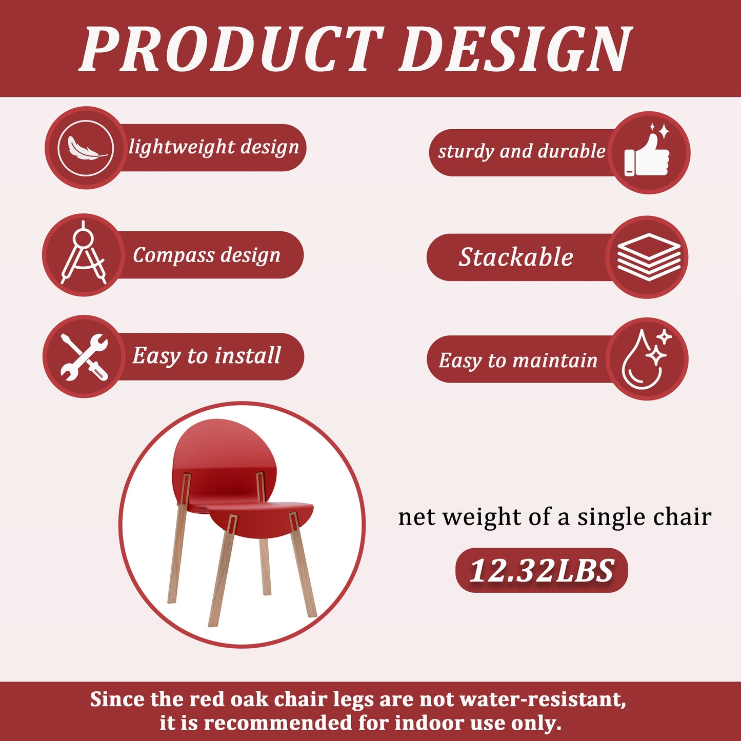 Summer 4-Pack Crimson Patio Furniture Set