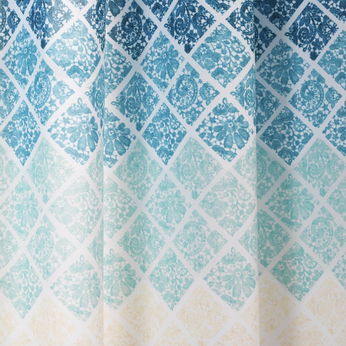 Medallion Ombre Window Curtain Panel Set