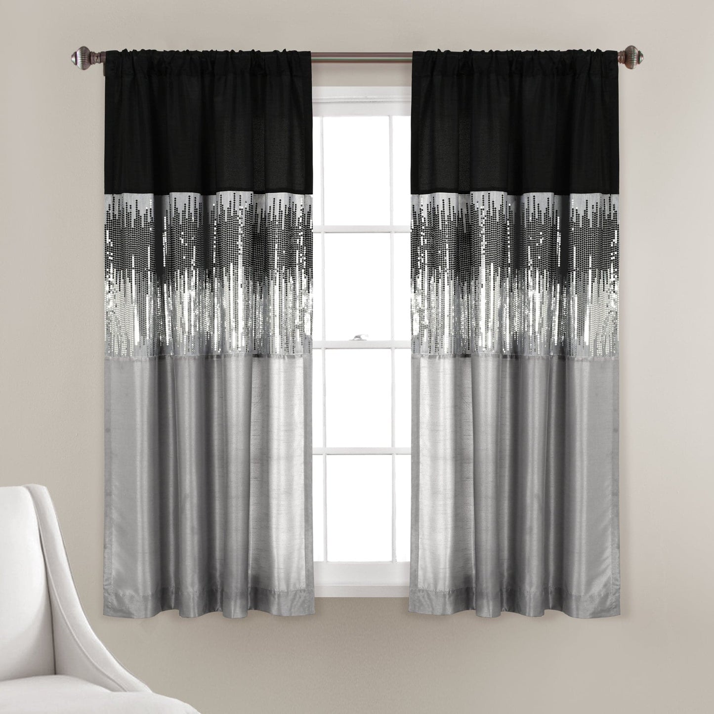 Night Sky Window Curtain (Single Panel)