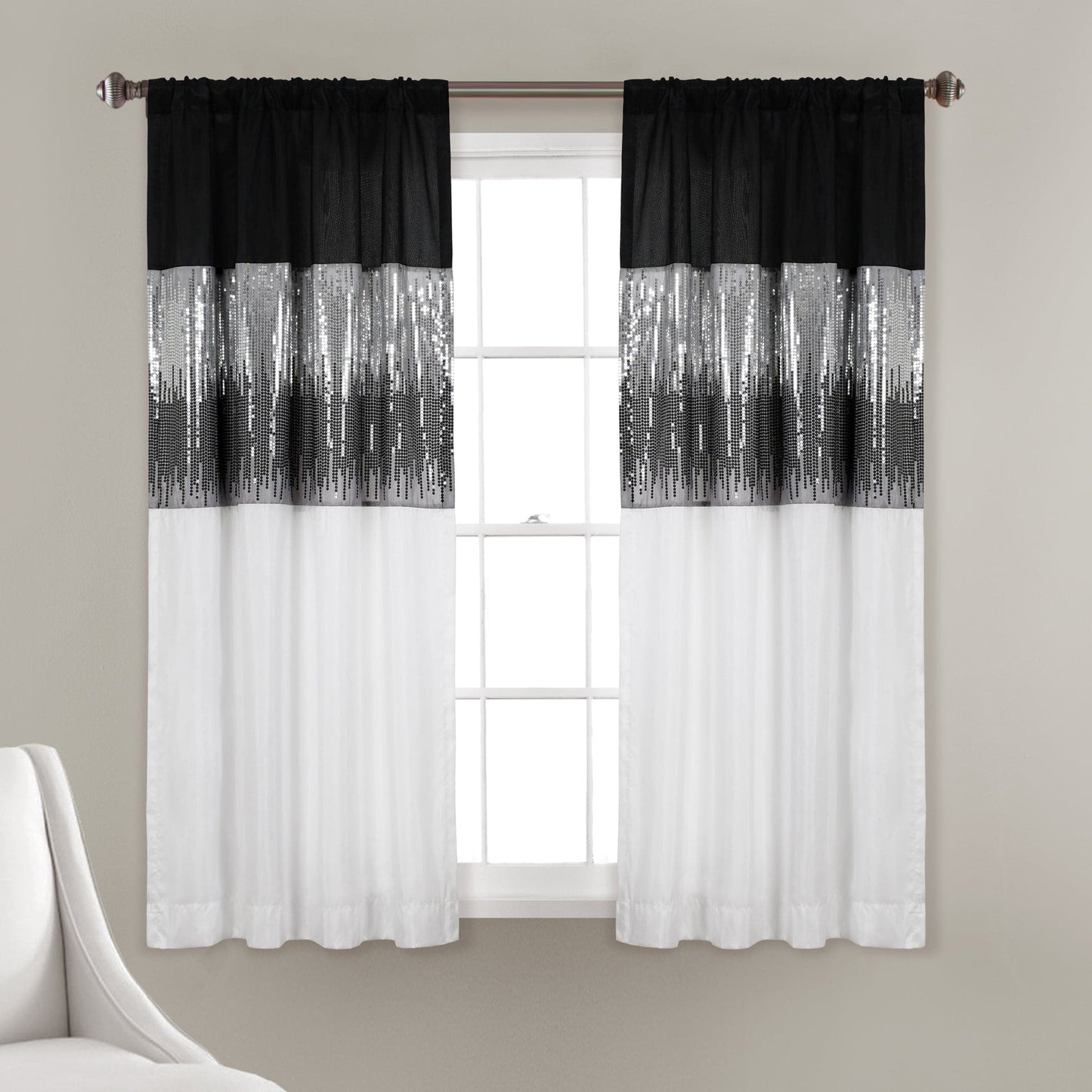 Night Sky Window Curtain (Single Panel)
