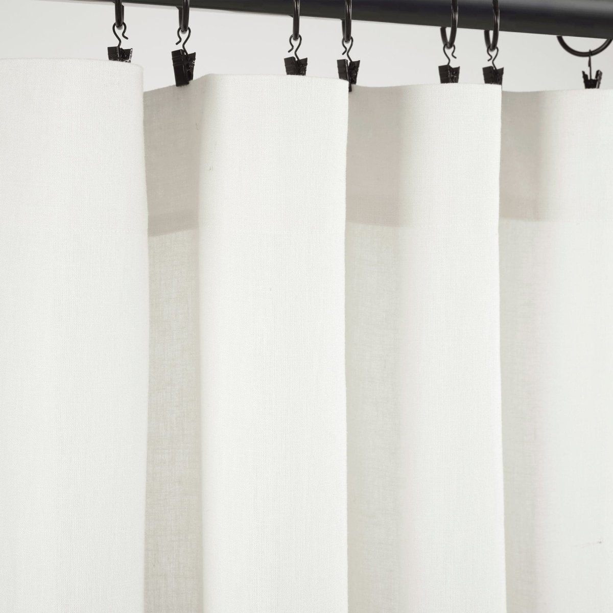 Belgian Flax Prewashed Linen Rich Cotton Blend Window Curtain (Single Panel)