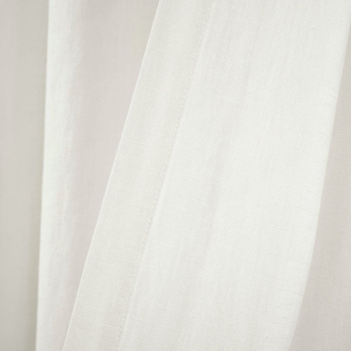 Belgian Flax Prewashed Linen Rich Cotton Blend Window Curtain (Single Panel)