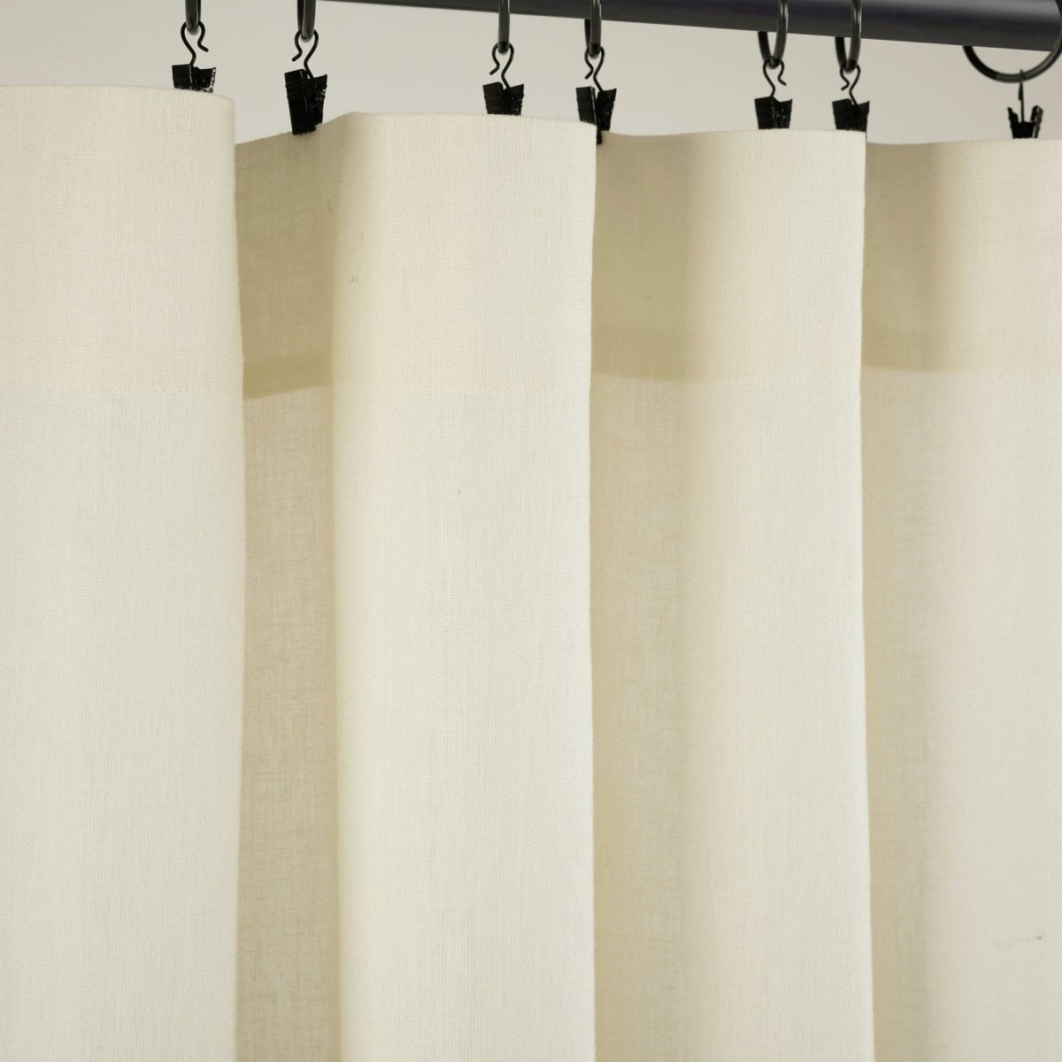 Belgian Flax Prewashed Linen Rich Cotton Blend Window Curtain (Single Panel)