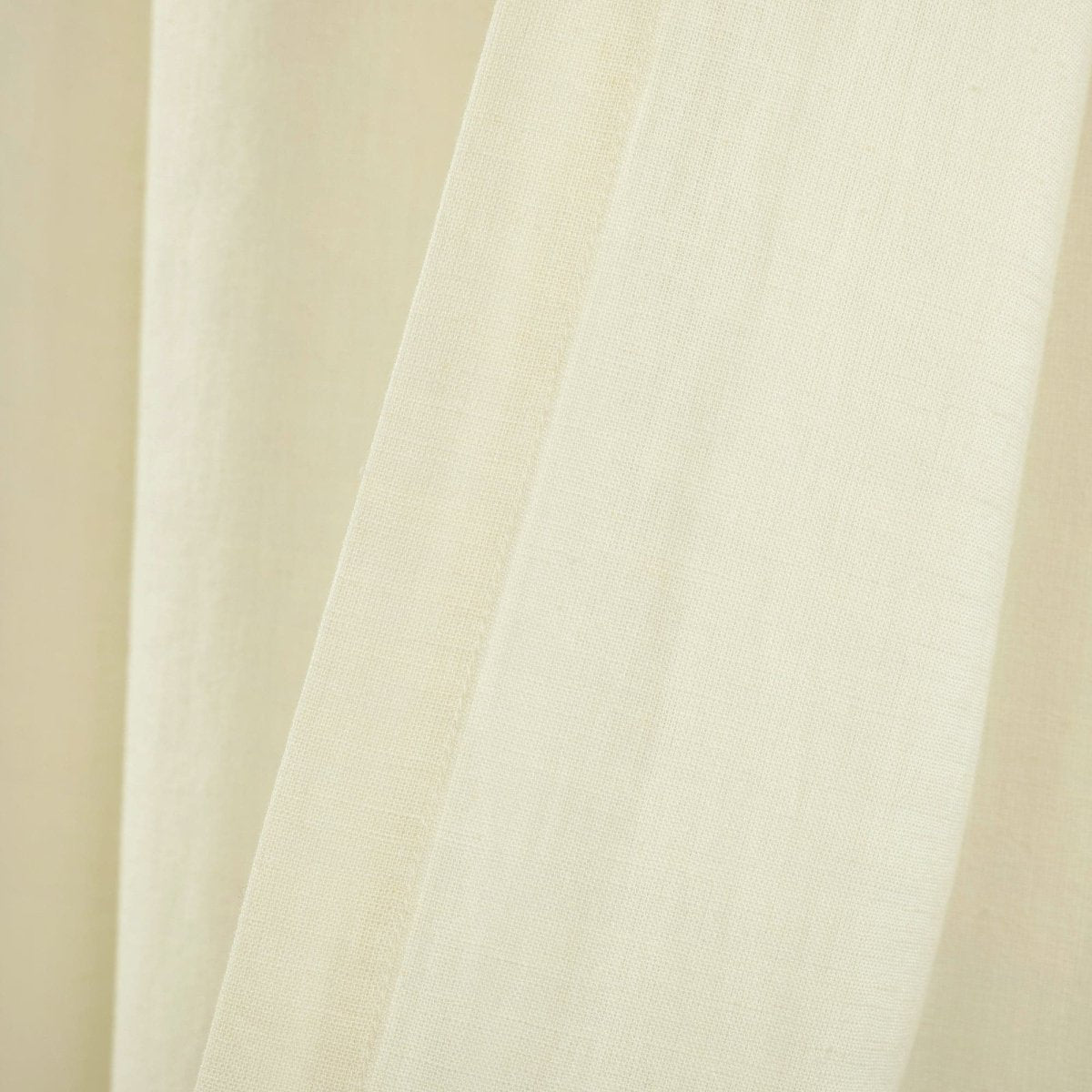 Belgian Flax Prewashed Linen Rich Cotton Blend Window Curtain (Single Panel)
