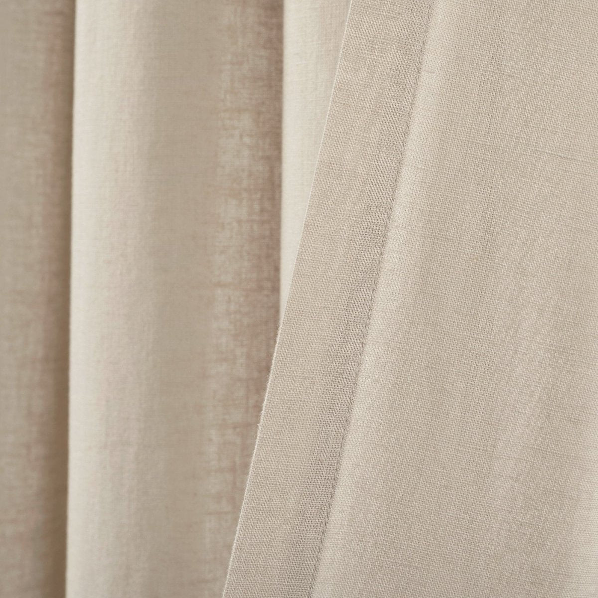 Belgian Flax Prewashed Linen Rich Cotton Blend Window Curtain (Single Panel)