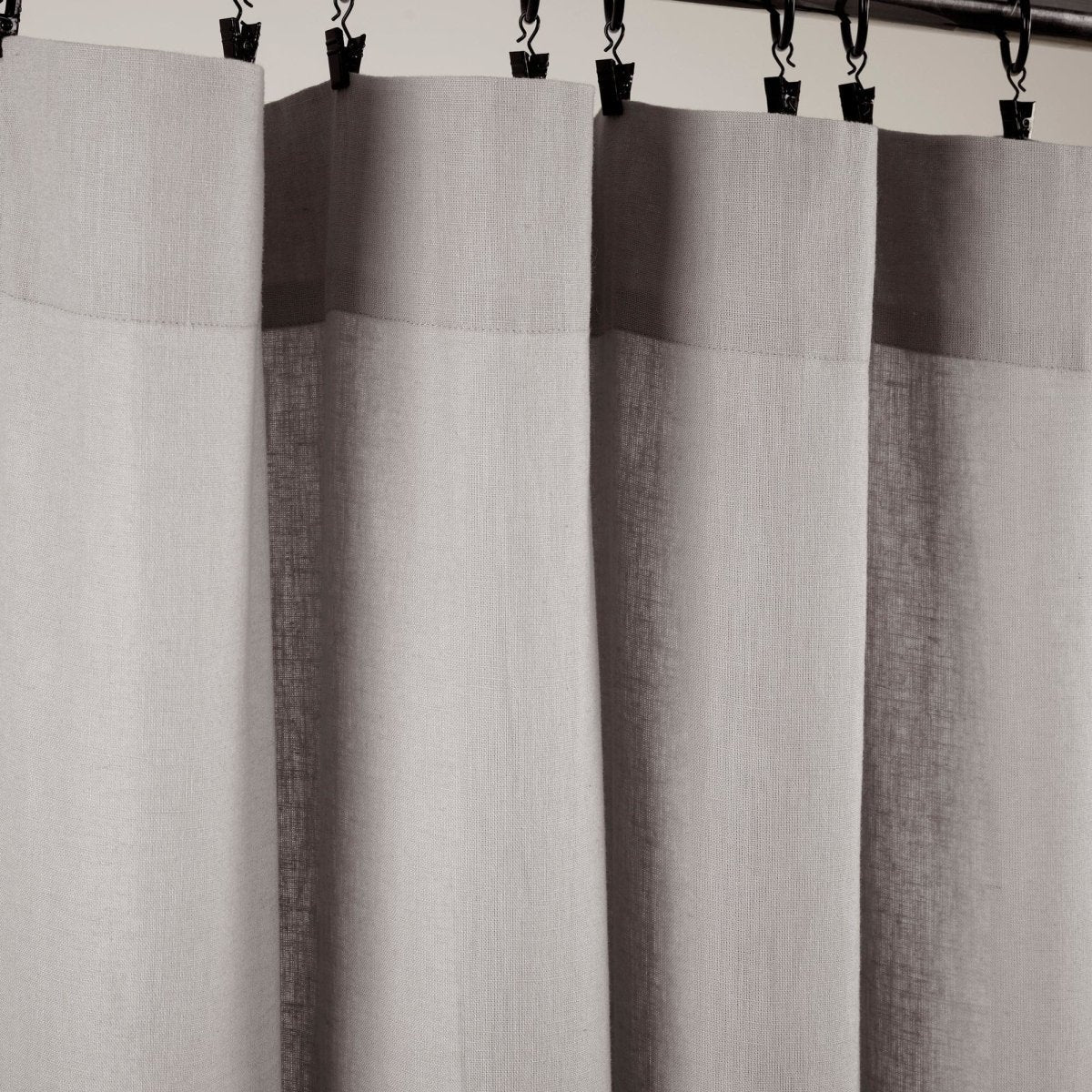 Belgian Flax Prewashed Linen Rich Cotton Blend Window Curtain (Single Panel)