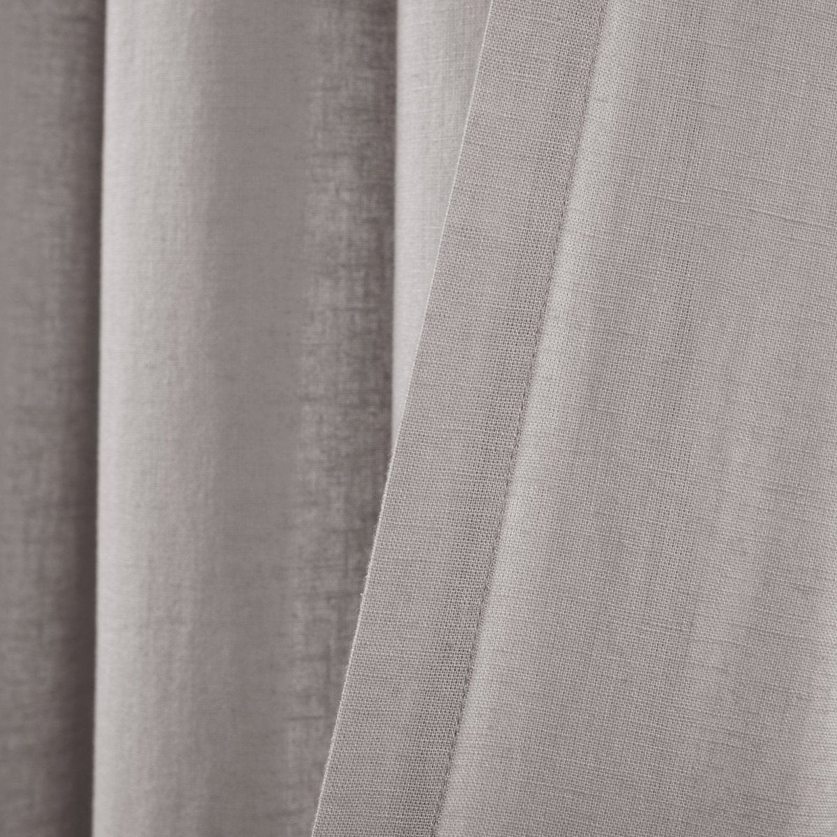Belgian Flax Prewashed Linen Rich Cotton Blend Window Curtain (Single Panel)