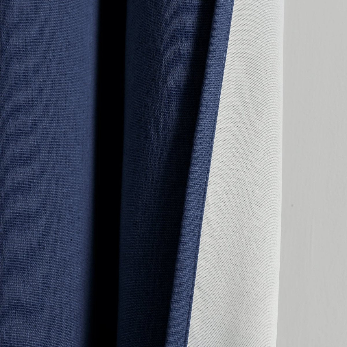 Insulated Grommet Blackout Faux Linen Window Curtain (Single Panel)