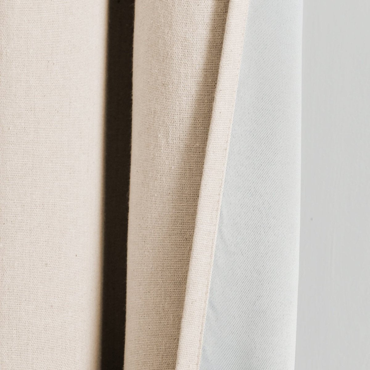Insulated Grommet Blackout Faux Linen Window Curtain (Single Panel)