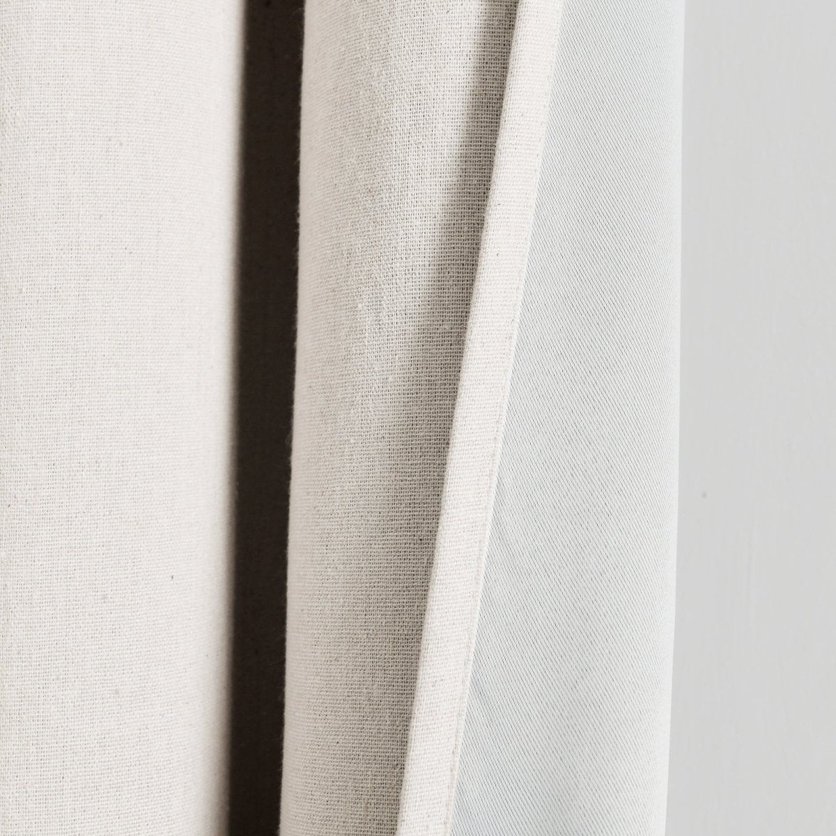 Insulated Grommet Blackout Faux Linen Window Curtain (Single Panel)