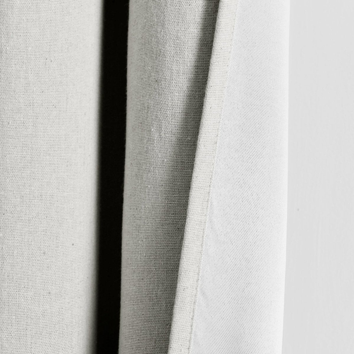 Insulated Grommet Blackout Faux Linen Window Curtain (Single Panel)