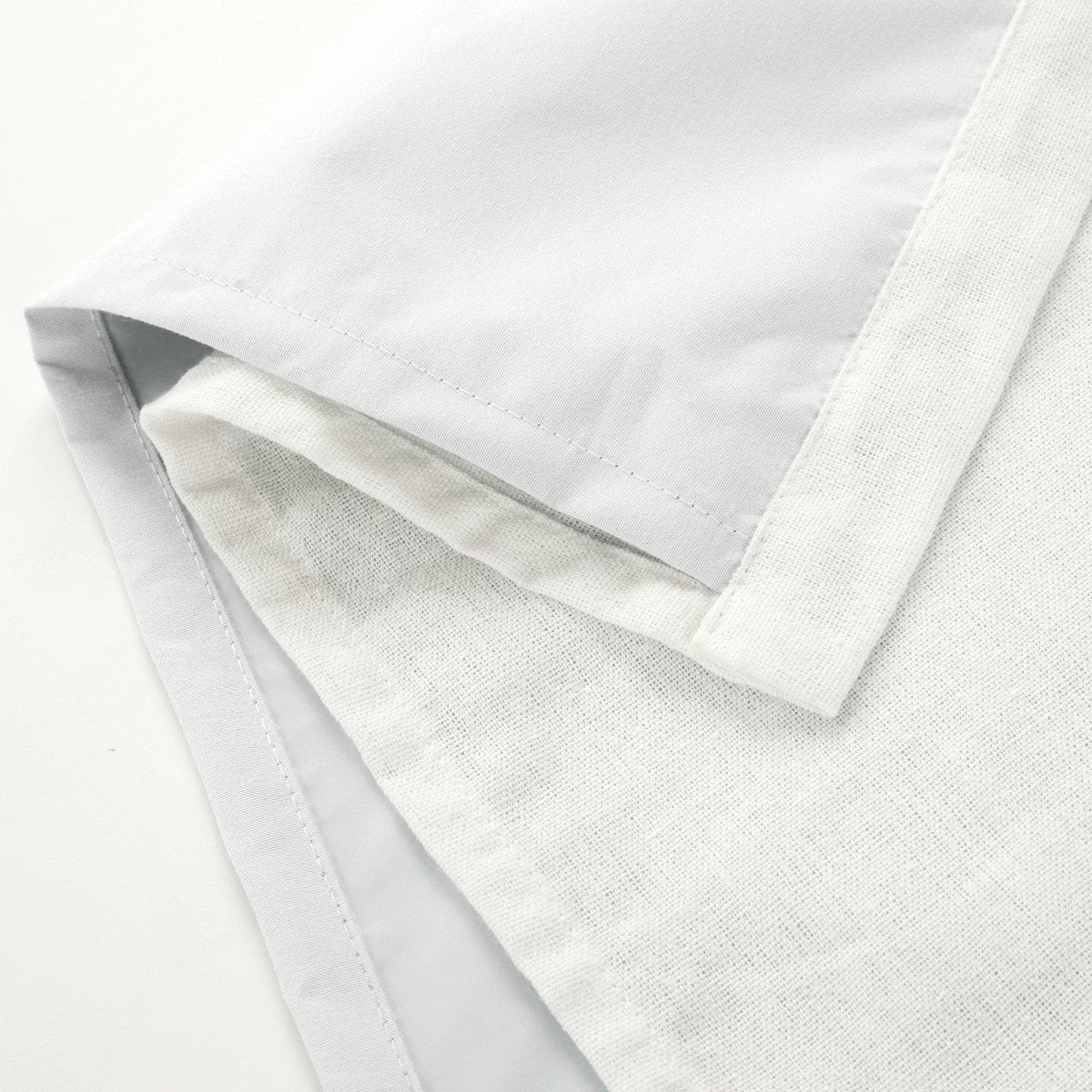 Linen Button Lined 100% Blackout Window Curtain (Single Panel)