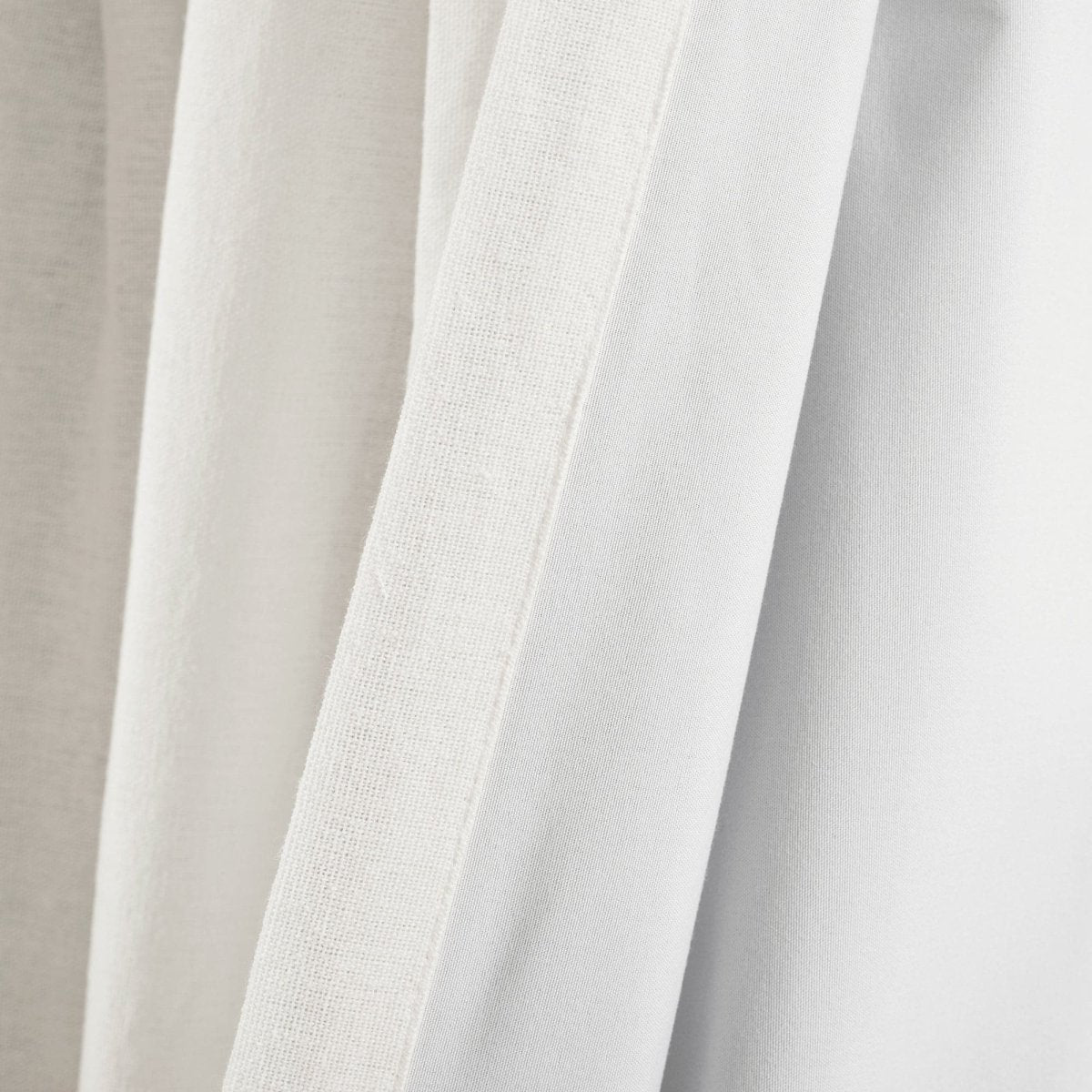 Linen Button Lined 100% Blackout Window Curtain (Single Panel)