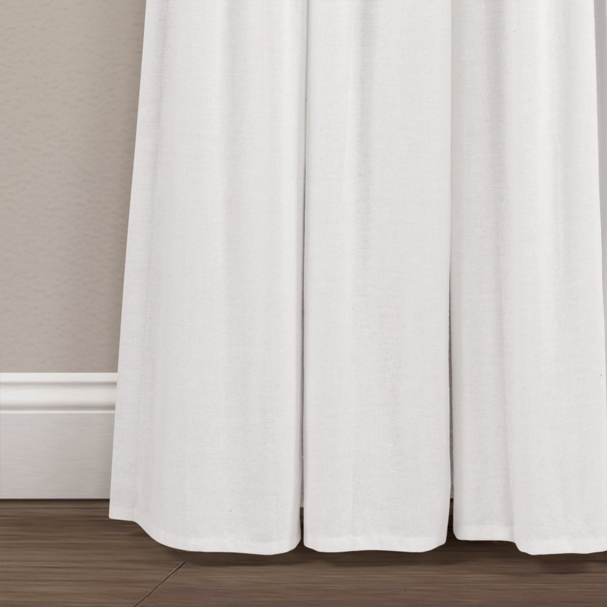 Linen Button Lined 100% Blackout Window Curtain (Single Panel)
