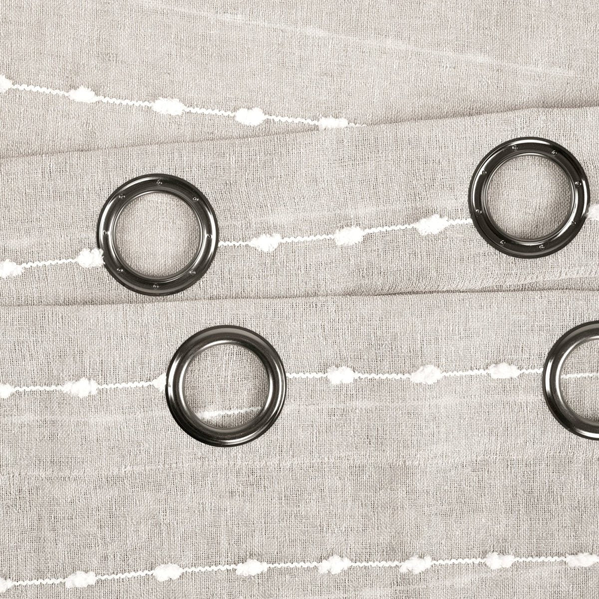 Farmhouse Textured Grommet Sheer Ultra Wide Window Curtain (Single Panel)