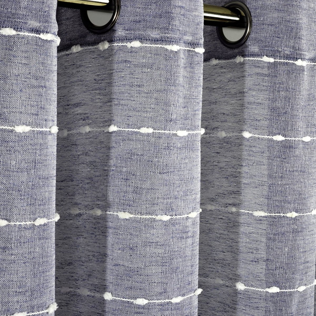 Farmhouse Textured Grommet Sheer Ultra Wide Window Curtain (Single Panel)