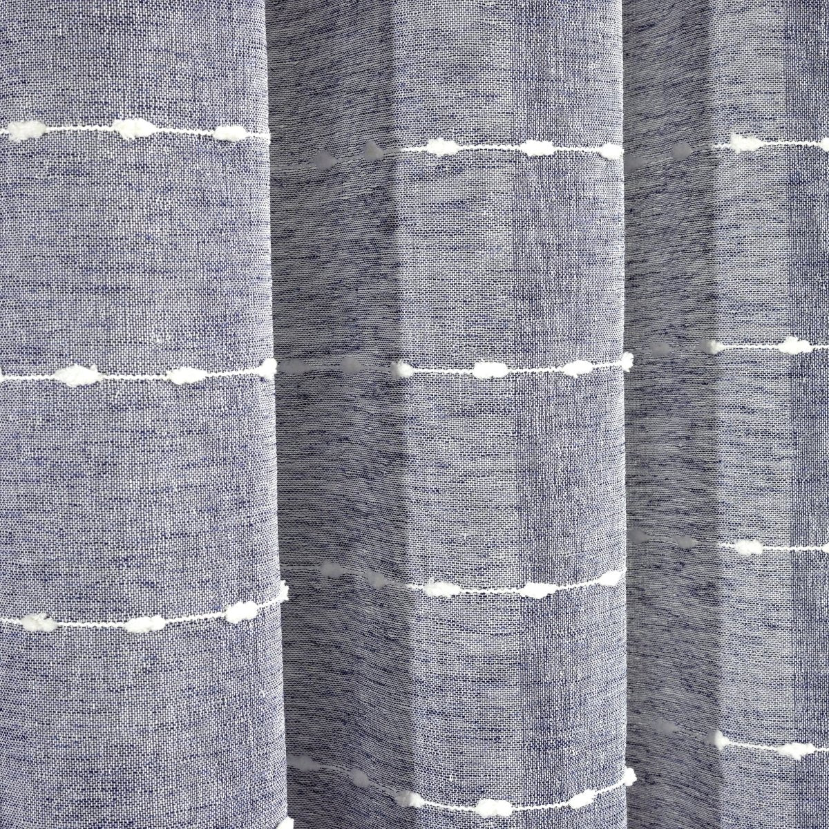 Farmhouse Textured Grommet Sheer Ultra Wide Window Curtain (Single Panel)